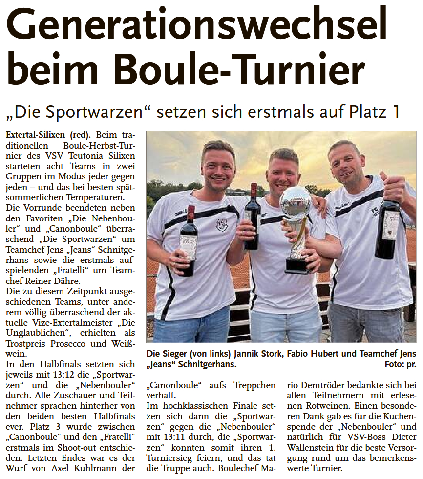 2026 boule herbstturnier
